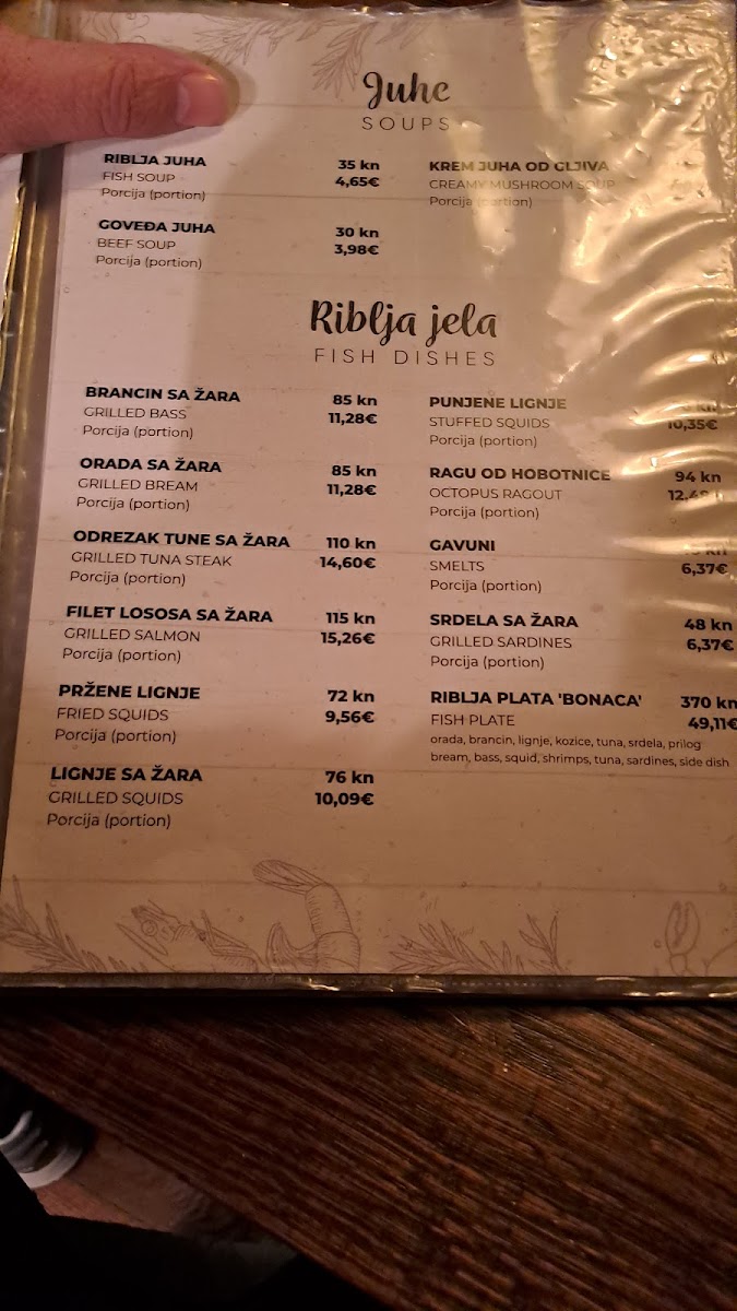 Konoba Bonaca Zaprešić Menu - Image 2